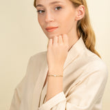 Gold Cuban Chain Heart Bracelet