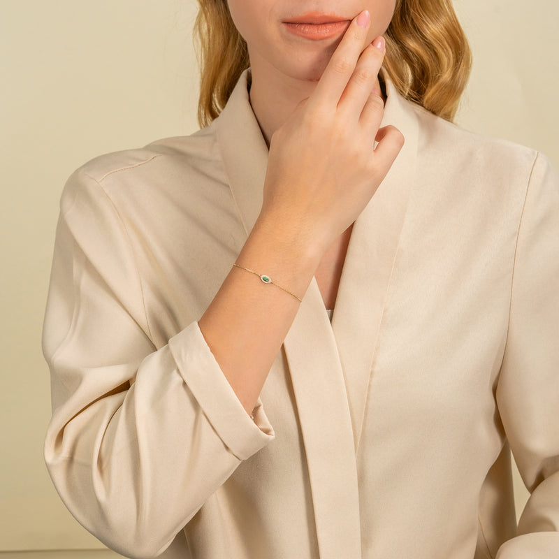 Solid Gold May Birthstone Emerald Jewellery