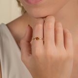 Oval Citrine Ring