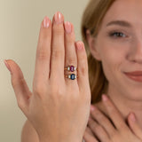 Ruby and Sapphire Statement Rings