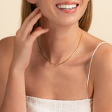 Dainty Gold Snake Chain Necklace for her