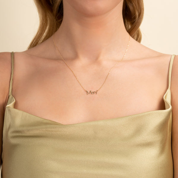 Brooklyn Font Name Necklace