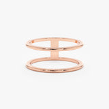 petite rose gold stacking ring
