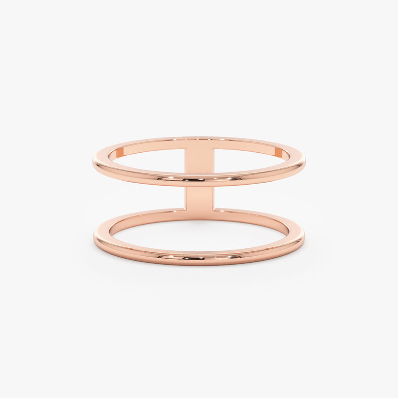 petite rose gold stacking ring