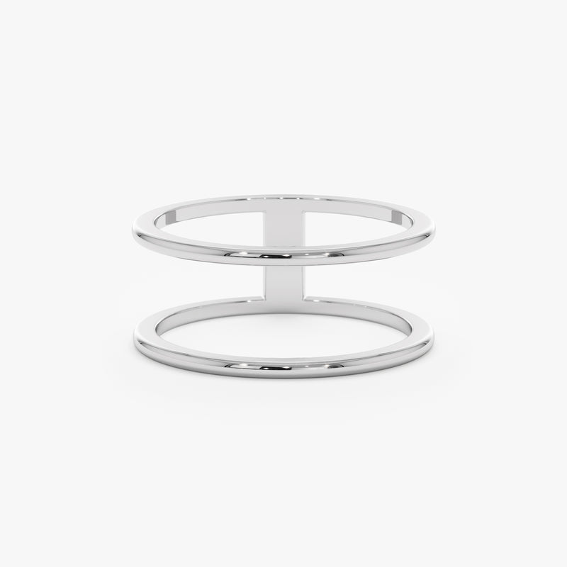 white gold petite ring