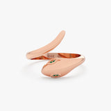 Solid Rose Gold Snake Ring