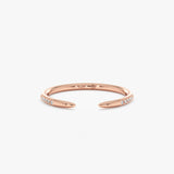 Rose Gold Diamond Claw Ring