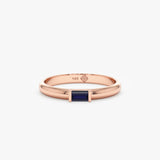 Rose Gold Sapphire Ring