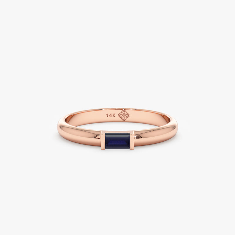 Rose Gold Sapphire Ring