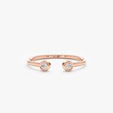 Rose Gold Open Diamond Ring