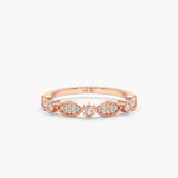 Rose Gold Diamond Vintage Ring