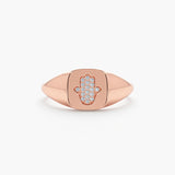Rose Gold Hamsa Hand Luck Ring