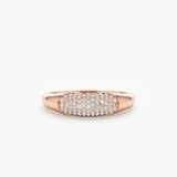 Rose Gold Diamond Dome Ring
