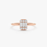Rose gold engagement ring