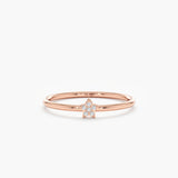 rose gold star ring