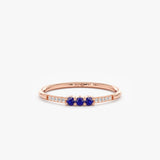 Rose Gold Sapphire Ring