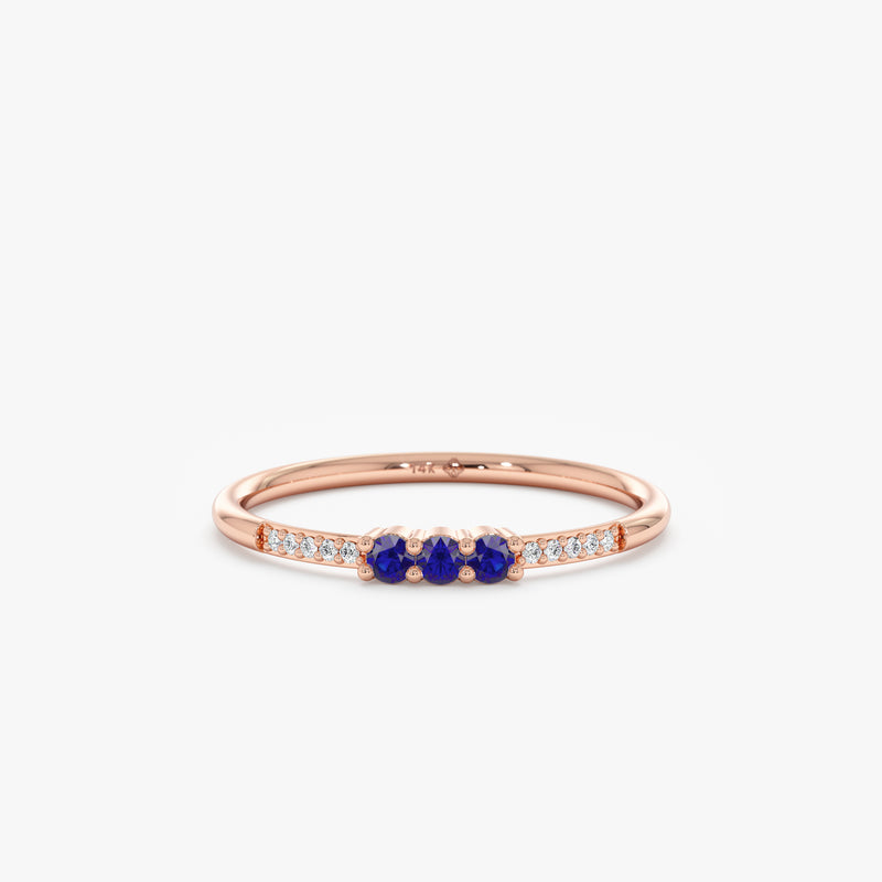 Rose Gold Sapphire Ring
