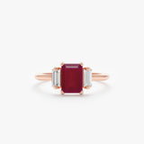 Rose Dainty Ruby Ring