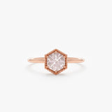 Handmade Rose Gold Quartz Ring