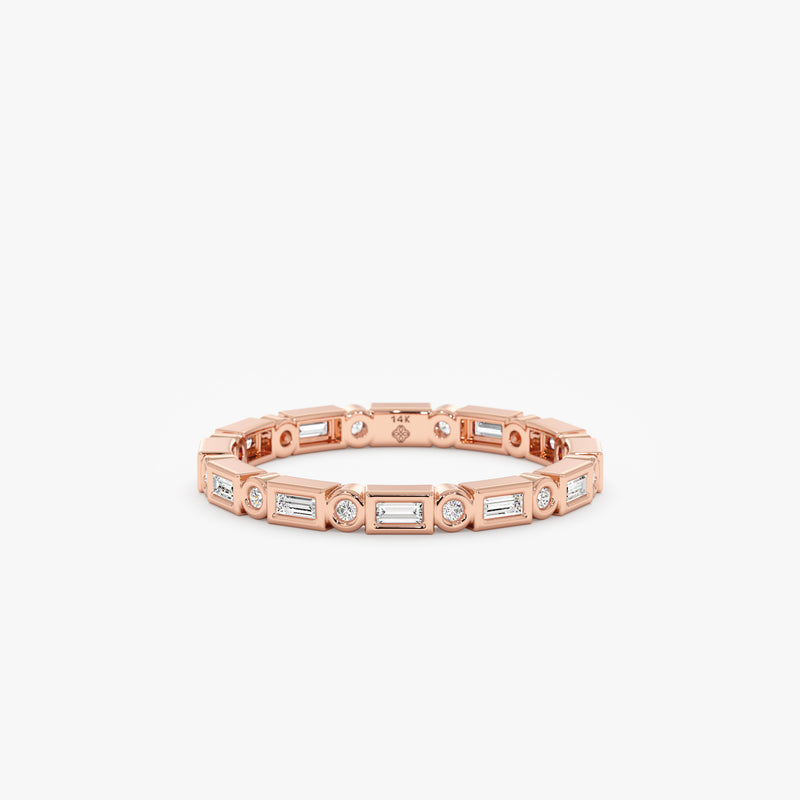 Rose Gold Diamond Eternity Band