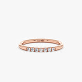 Rose Gold Diamond Wedding Ring