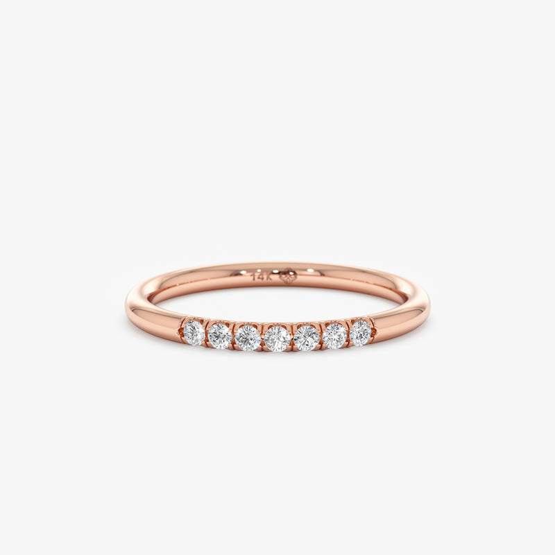 Rose Gold Diamond Wedding Ring