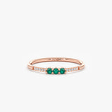  Diamond Emerald Band