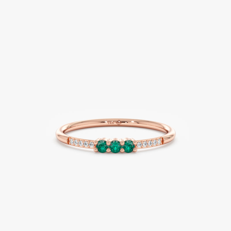  Diamond Emerald Band