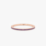 Rose Gold Sapphire Eternity Ring