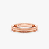 rose gold handmade stackable band