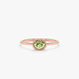 rose gold august birthstone