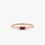rose gold ruby ring