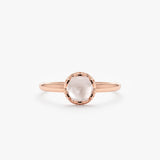 Rose Gold Rose Quartz Ring