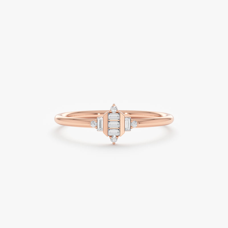 Rose Gold Diamond Band