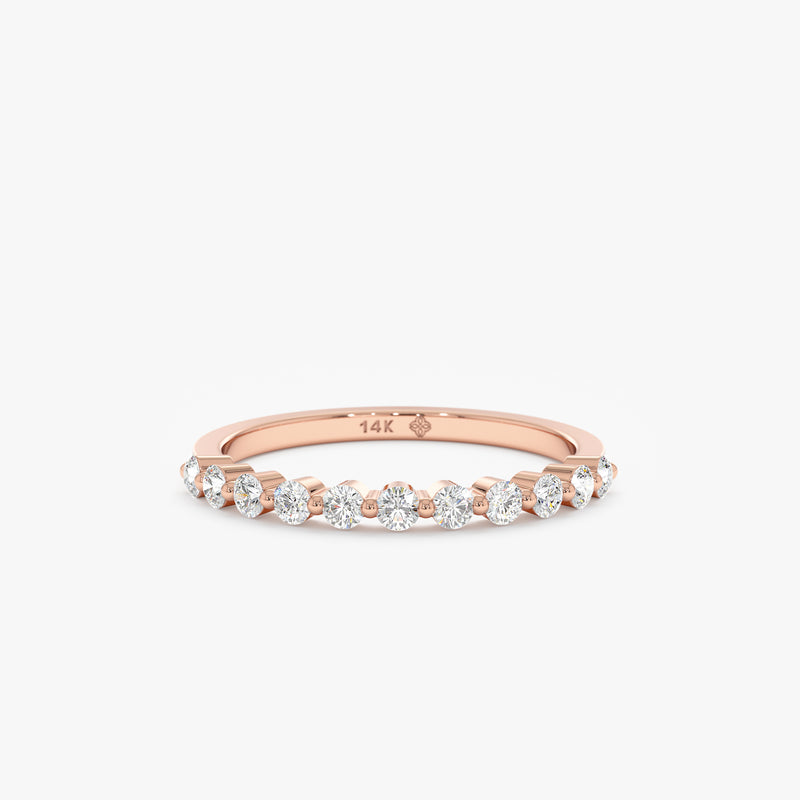 Rose Gold Multi Diamond Ring