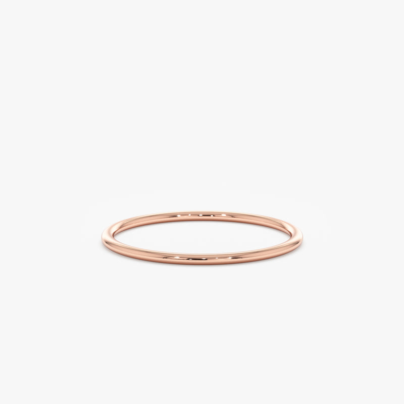Rose Gold 1 mm Classic Wedding Band