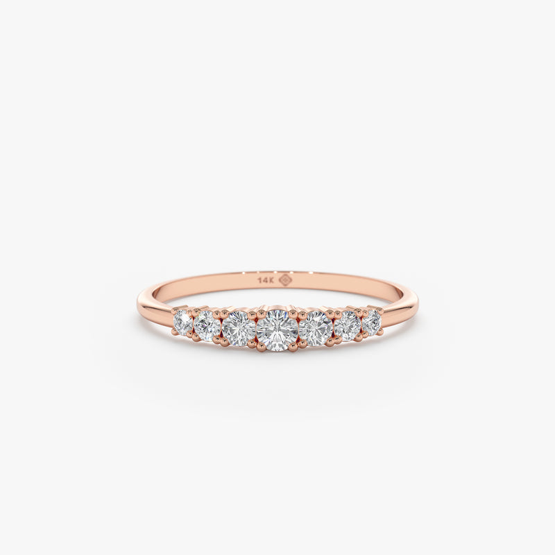 Handmade Rose Gold Diamond Ring