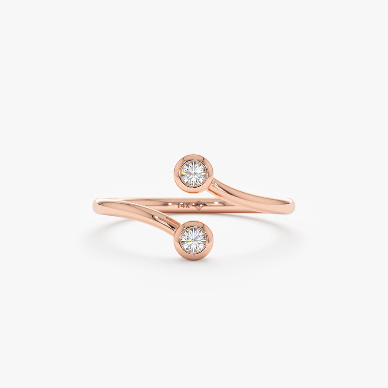 Rose Gold Natural Diamond Ring