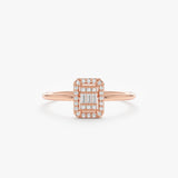 Rose Gold Diamond Engagement Ring