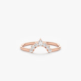 Rose Gold Diamond Nested Ring