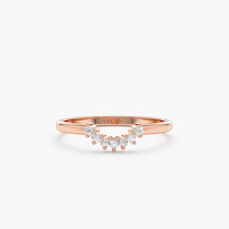 rose gold petite nest ring