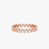 Rose Gold Diamond Stacking Ring