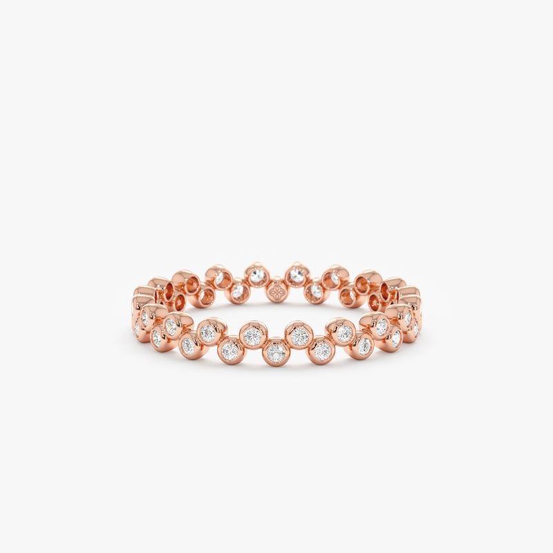 Rose Gold Diamond Stacking Ring