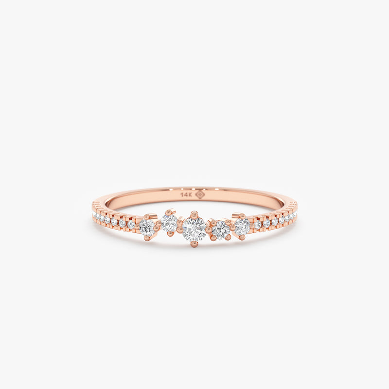 Rose Gold Diamond Wedding Band