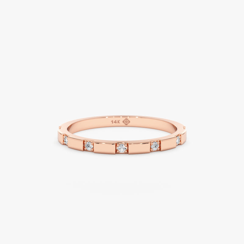 Rose Gold Diamond Band