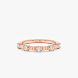 Rose Gold Natural Diamond Ring