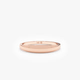 Rose Gold Narrow Signet Ring