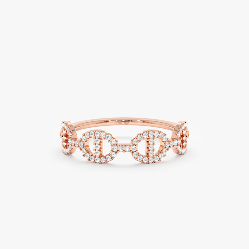Rose Gold Handmade Natural Diamond Ring