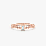 rose gold ball ring