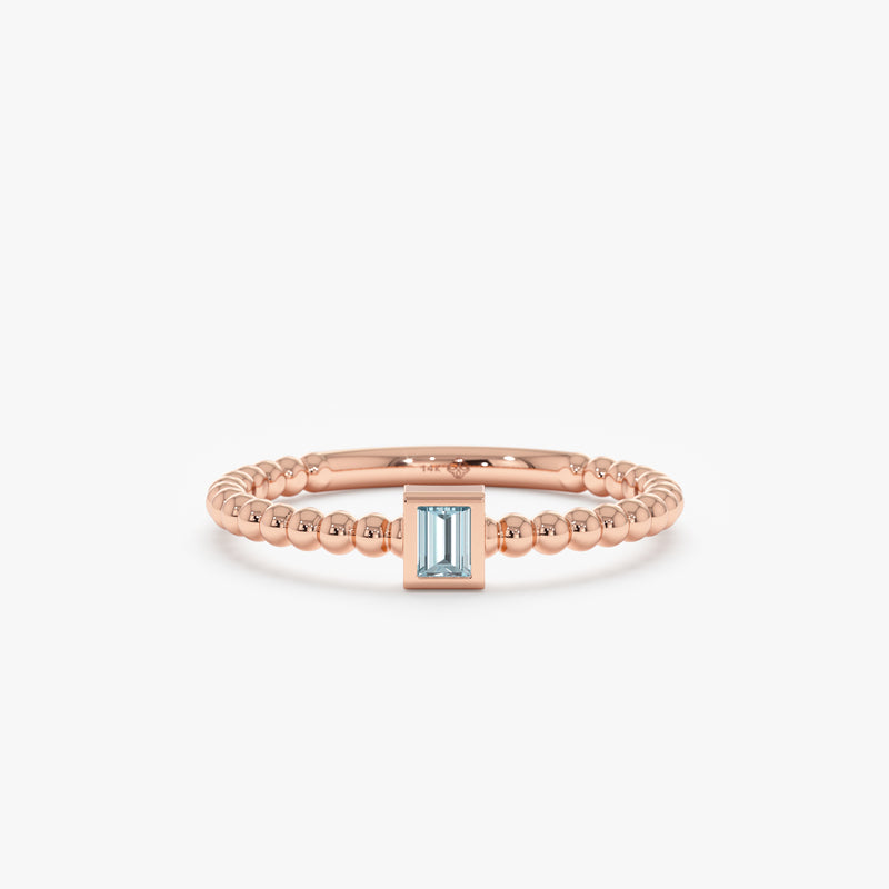 rose gold ball ring